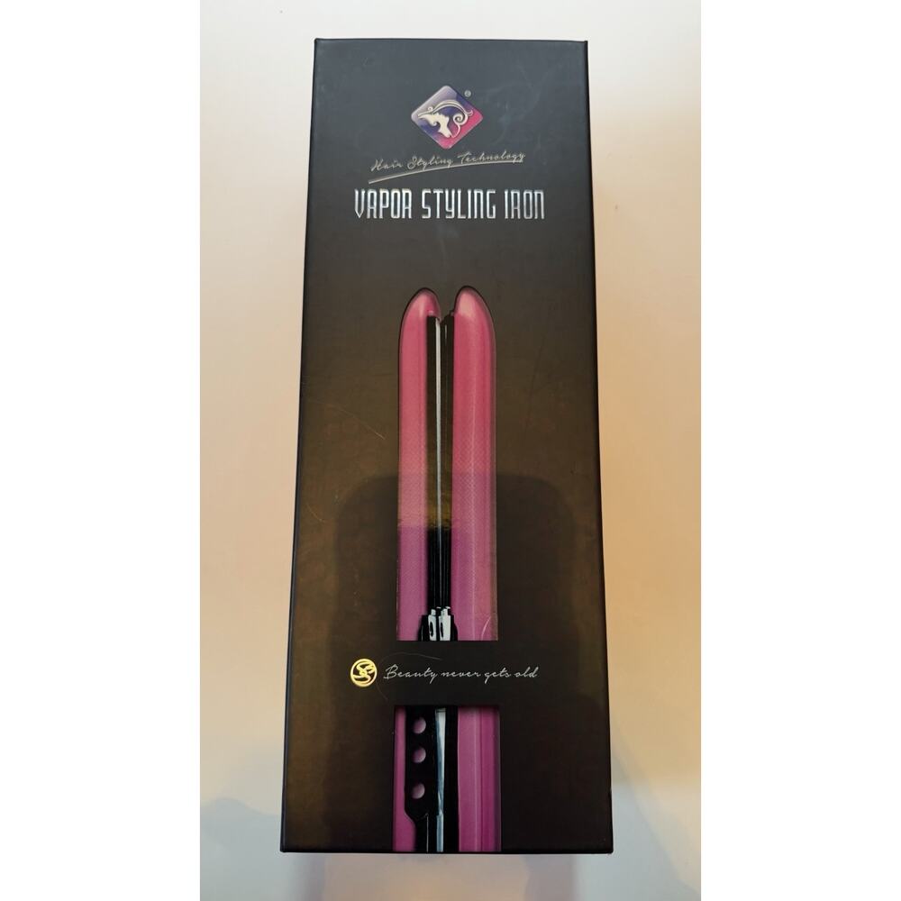 Royale Pro Vapor Pink Styling Iron-Brand New In Box-Flat Iron Straighter $400RT